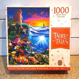 Little Mermaid Fairy Tales Puzzle & Poster- 1000 pieces NWT NIB